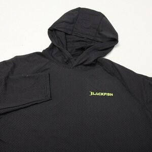 Blackfish Hooded Shirt Mens XL Black Long Sleeve Fishing Stretch BF11119